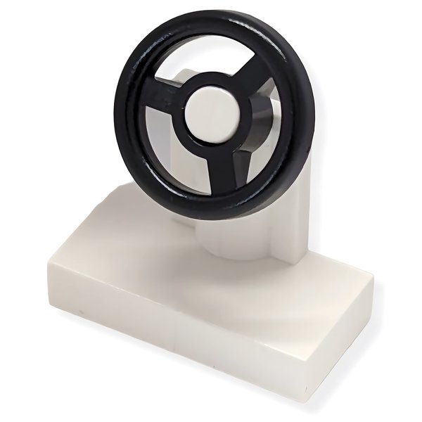 LEGO Parts: 25 Black Steering Wheels (English Manual)