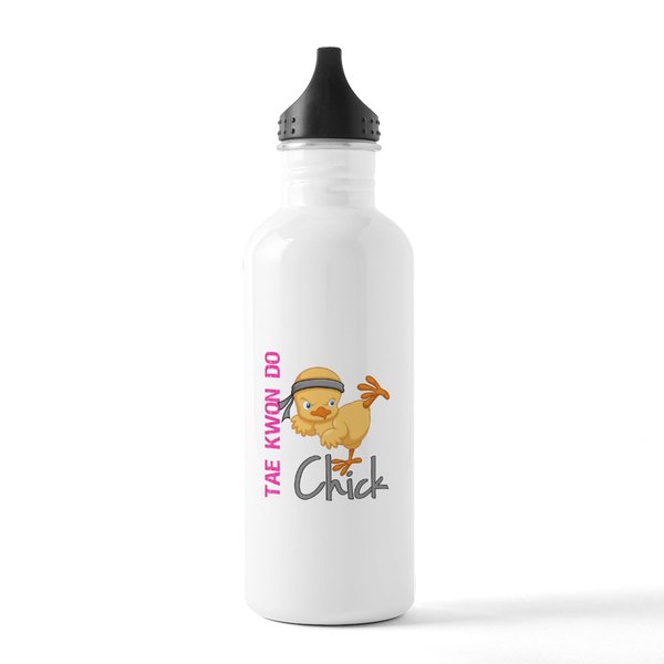 CafePress Tae Kwon Do Chick 2 Stainless Water Bottle 1 1.0L (34 oz) Stainless Steel Water Bottle