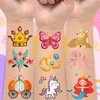 EMOME Kids Tattoos Temporary for Girls, 50 Pcs Individually Wrapped Tattoo Stickers for Kids, Waterproof Fake Tattoos for Goodie Bags Stuffers Fillers, Girls Birthday Party Favors Supplies Decorations