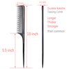 Teasing Comb for Fine Hair, Anti-static Bakelite Rat Tail Comb Tool for Back Combing, Root Teasing, Adding Volume