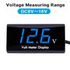 DC 12V Car Digital Voltmeter Gauge - AIMILAR LED Display Voltage Volt Meter for Car Motorcycle (Blue)