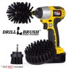 Industrial Electric Spin Scrubber - Household Cleaning Electric Scrub Brush - Ultra Stiff BBQ Grill Brush - Griddle Cleaning Kit - No Wire Nylon Bristles - Oil Stains, Rust, Loose Paint on Concrete
