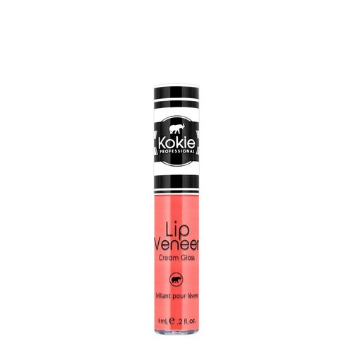 Kokie Cosmetics Lip Veneer Cream Lip Gloss, Just Peachy, 0.2 Fluid Ounce