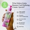 Eva NYC Gotta Bounce Curl Defining Cream, Moisturizing Curly Hair Products, Smoothing Curl Cream for Curly Hair, Defining and Anti-Frizz Hair Products, 5.4 fl oz