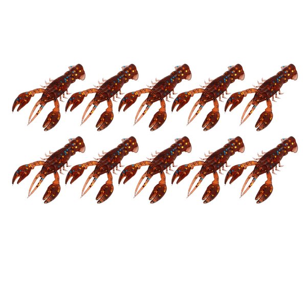Fishing Lures, Elastic Flexible Soft Fishing Bait Reusable Fishing Lure Realistic Crayfish Soft Bait for Mandarin Fish, Black Fish, Perch, Carp