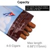 HANG JIA (Pack of 10) Cigar Humidity Zip Lock Bag Cigar Humidor, Stylish Cigar Travel Case