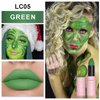Eye Black Stick Green Face Body Paint Football Baseball Softball Matte Lipstick Makeup For Sports Halloween Clown Makeup Cosplay Parties 05# Green