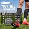 Soccer Shin Guards for Men incl. Sleeves with Optimized Insert Pocket - Protective Soccer Equipment for Kids Adults (Black L)