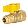 Eastman 60003, Brass Straight-Flare Gas Ball Valve, 1/2" FIP x 1/2" OD Tube