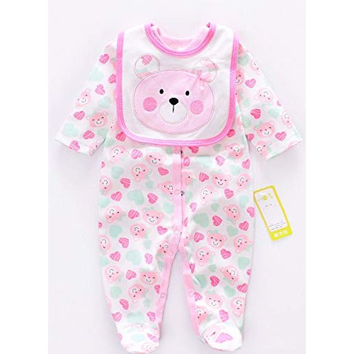 Reborn Baby Girl Doll Clothes 20-22 Inches Newborn Baby Girl 2 Pieces Accessories Set