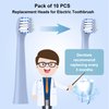 CILGEWH Replacement Toothbrush Heads 10 Pack Compatible with Colgate Hum Connected Smart Battery Electric Toothbrush Head, Blue