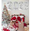 Silver Number Balloons-40 inch 2025 Foil Number Balloons, Sliver New Year Senior 2025 Balloon, 2025 Balloon Numbers New Years Eve Party Christmas Graduations Birthday Balloons 2025
