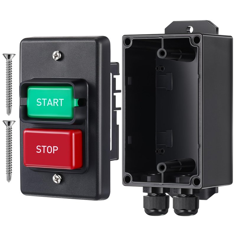 Dreyoo 120V/230V Dual Voltage Single Phase On/Off Switch with Deep ...