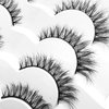 Girapanda False Eyelashes Cat Eye Lashes Natural 13mm Short Dramatic Fake Lashes Fluffy 3D Volume Faux Mink Lashes Wispy Style CHF|7 Pairs