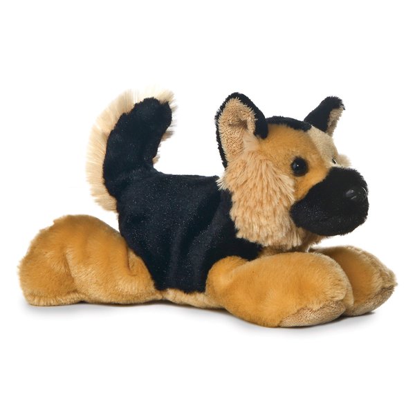 Aurora® Adorable Mini Flopsie™ Shep™ Stuffed Animal - Playful Ease - Timeless Companions - Black 8 Inches