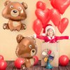 VYNYJOAN Bear Balloons Foil Animal Balloons 24x32 Inch for Birthday, Baby Shower, Theme Party Supplies, 6pcs