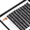 Vayator Wide Cluster D Curl Professional Makeup Individual Cluster Eyelashes Grafting Fake False Eyelashes Eyelash Extension Individual Eyelash (C#14mm)