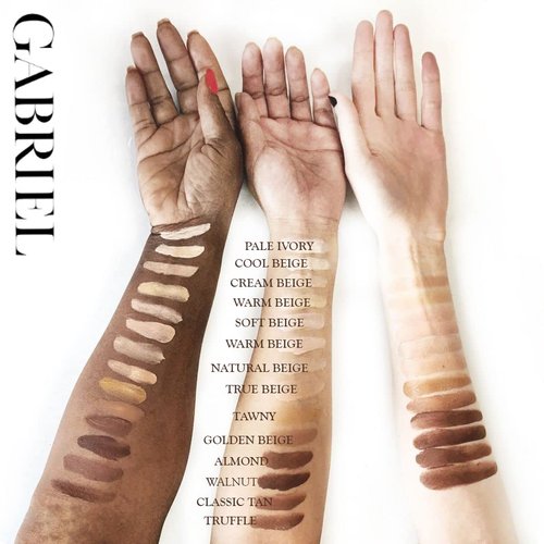 Gabriel Cosmetics, Moisturizing Liquid Foundation, Natural, Paraben Free, Vegan, Gluten-free, Cruelty-free, Non GMO, Infused with Vitamins A & E, Full coverage, (Soft Beige)