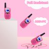 Retevis RT388 Walkie Talkies for Kids,Kids Toys Long Range 2 Way Radio,Kids Walkie Talkie for Birthday Gifts Outdoor Camping Family Trip(Pink 1 Pair)