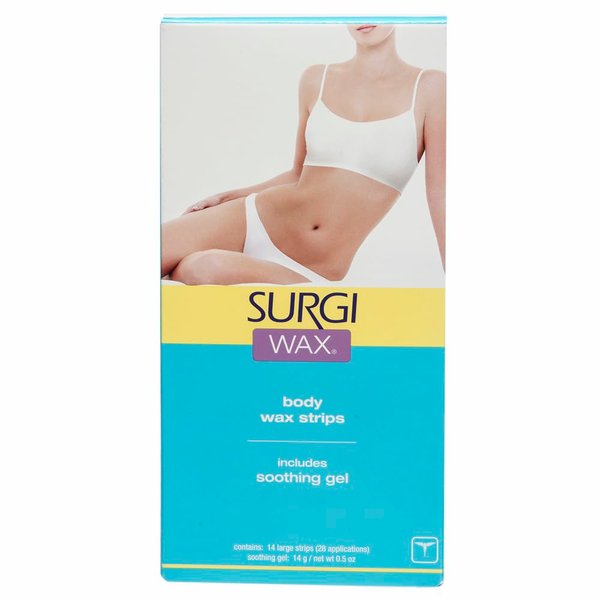 Surgi-wax Body Wax Strips For Bikini, Body & Legs, with Soothing Gel