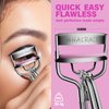 Eye Lash Curler with 6PCS Extra Replacement Strips, Whalrace Superior Curling Effect Eyelash Curlers, Easy & Comfortable to Grip and Use-Gpink
