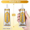 B7000 Fabric Glue with Precision Tips, Upgrade Industrial Strength Adhesive B-7000 Glue Clear for Jewelry Crafts DIY, Metal, Stone, Rhinestone Gems Gel, Glass, Fabric, Cell Phone Repair (50 ML)