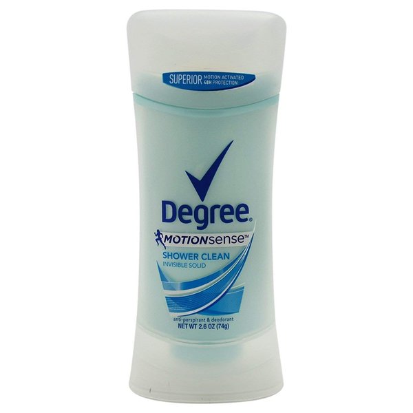 Degree Deodorant Womens Motion Sense Shower Clean Invisible Solid 2.6oz