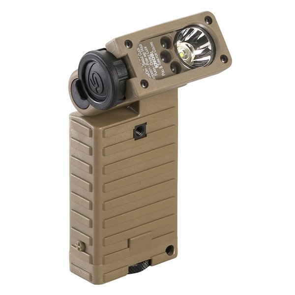 Streamlight 14034 Sidewinder Aviation Flashlight with White, Green, Blue, IR LED and Batteries, Coyote