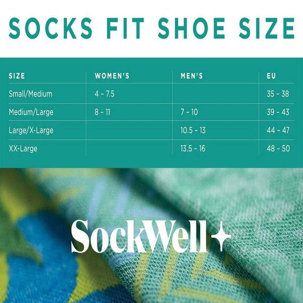 Sockwell Women's Sport Ease Bunion Relief Sock, Black Solid - M/L