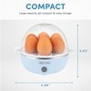 AROMA® Overly Easy Egg Cooker, Steamer, and Electric Egg Poacher | XL Capacity Egg Steamer Fits 7 Eggs