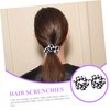 2 Pcs Black and White Checkered Hair Rope Seamless Hair Ties Hair Scrunchies for Women's Hair Stretchy Hair Ties Hair Ropes Checkered Claw Clip Hair Scrunchies Hair Rings