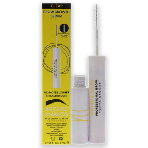Arches & Halos Brow Growth Serum - For Longer and Thicker Brows - Enhance, Moisturize and Nourish Brows - Vegan and Cruelty Free - 0.106 fl oz