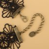 Xerling Floral Black Lace Choker with Crystal Beads Tassel for Women Short Necklace Flower Grunge Necklace Halloween Costume Jewelry