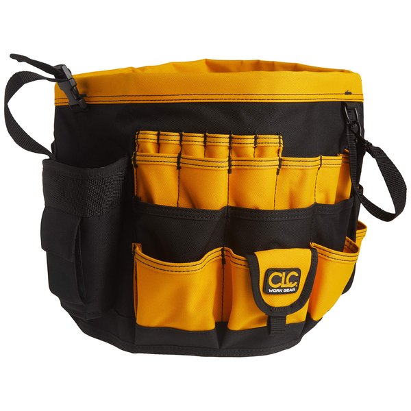 Custom Leathercraft4122 In & Out Bucket, 61 Pocket, Black/Yellow