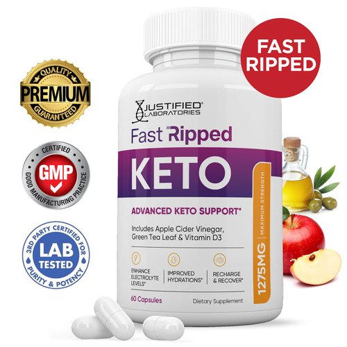 (3 Pack) Fast Ripped Keto ACV Pills 1275MG Keto Support Blend Capsule Alternative to Keto ACV Gummies Formulated with Apple Cider Vinegar Extra Virgin Olive Oil Powder Green Tea Leaf 180 Capsules