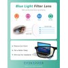 Eyekepper Computer Glasses Blue Light Filter Eyeglasses Blue Glare Blocking Men Women, Black
