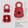Egakkan Interactive Dog Chew Toys, Treat Dispensing Dog Puzzle Toy, Topple Dog Toys for Aggressive Chewers, Long-Lasting Dog Toy to Keep Your Puppy Distracted, Safe for Dogs, Fillable Dog Toys (red)