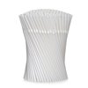 Crystalware Bulk Pack of 380 Flexible Plastic Drinking Straws - White, Individually Wrapped, Food-Safe BPA Free, 7.75 Inches Long (1 Box)