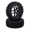 Hobbypower 4pcs 17mm Hub Wheel Rim & Tires Tyre OD-118mm for 1/8 Off-Road RC Buggy Truck
