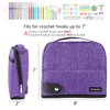 MYBAGZING Crochet Hook Case Empty - Crochet Hook Organizer Case Stand Up Unique Design -Corchet Organizer - Crochet Hook Holder for Knitting & Crochet Supplies - Knitting Accessories (Case Only)