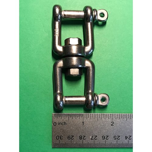 US Stainless Stainless Steel 316 Anchor Swivel Jaw and Jaw 5/16" or 8mm Marine Grade
