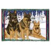 German Shepherd Christmas Cards : 10 Holiday Cards with Envelopes