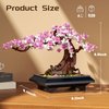 Taojiyuan Bonsai Tree Building Blocks, 4 in 1 Four Seasons Bonsai Tree Building Toy, Plant Collection Home Decoration Building Set DIY Adult Creative Gifts for Girls and Boys（529pcs