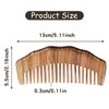 AOZUO Wooden Comb, Natural Sandalwood Wide Tooth Combs Handmade Anti-Static Wood Comb Wood Massage Comb Prevents Static Styling Detangling Tool for Women Girls Straight Curly Thick Wavy Hair