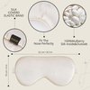BOKOR Nature Silk Sleep Eye Mask - FSA/HSA Eligible Sleeping Mask, Dark Circles and Puffiness, Improve Sleep, Light Blocking Eye Cover, Ideal Birthday Gift with Gift Package - Champagne