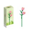 YICHENZHAOXING Mini Bricks Artificial Flower Bouquet Building Sets，DIY Simulation Plant Series Creative Toys,Flower Building Set Magnolia 105PCS