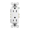 Legrand radiant 885TRWRWCC8 15 Amp 125V Outdoor Tamper Resistant Weather Resistant Residential Grade Decorator Duplex Receptacle Outlet, White (1 Count)