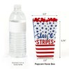Big Dot of Happiness Stars and Stripes - Memorial Day, 4th of July and Labor Day USA Patriotic Party Favor Popcorn Treat Boxes - Set of 12