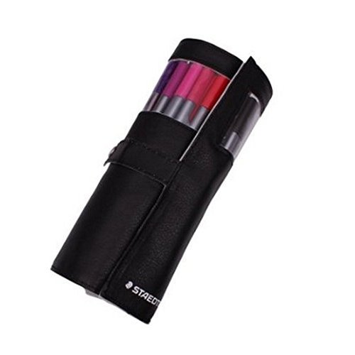 Staedtler Triplus Fineliners 20 Assorted Colours with Pencil Case 334 Pc20 (BLACK)