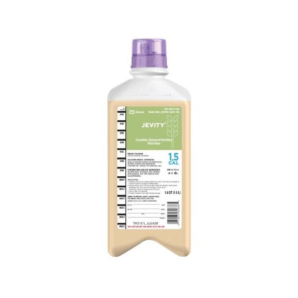 Tube Feeding Formula Jevity® 1.5 Cal with Fiber Unflavored Liquid 1.5 Liter Bottle